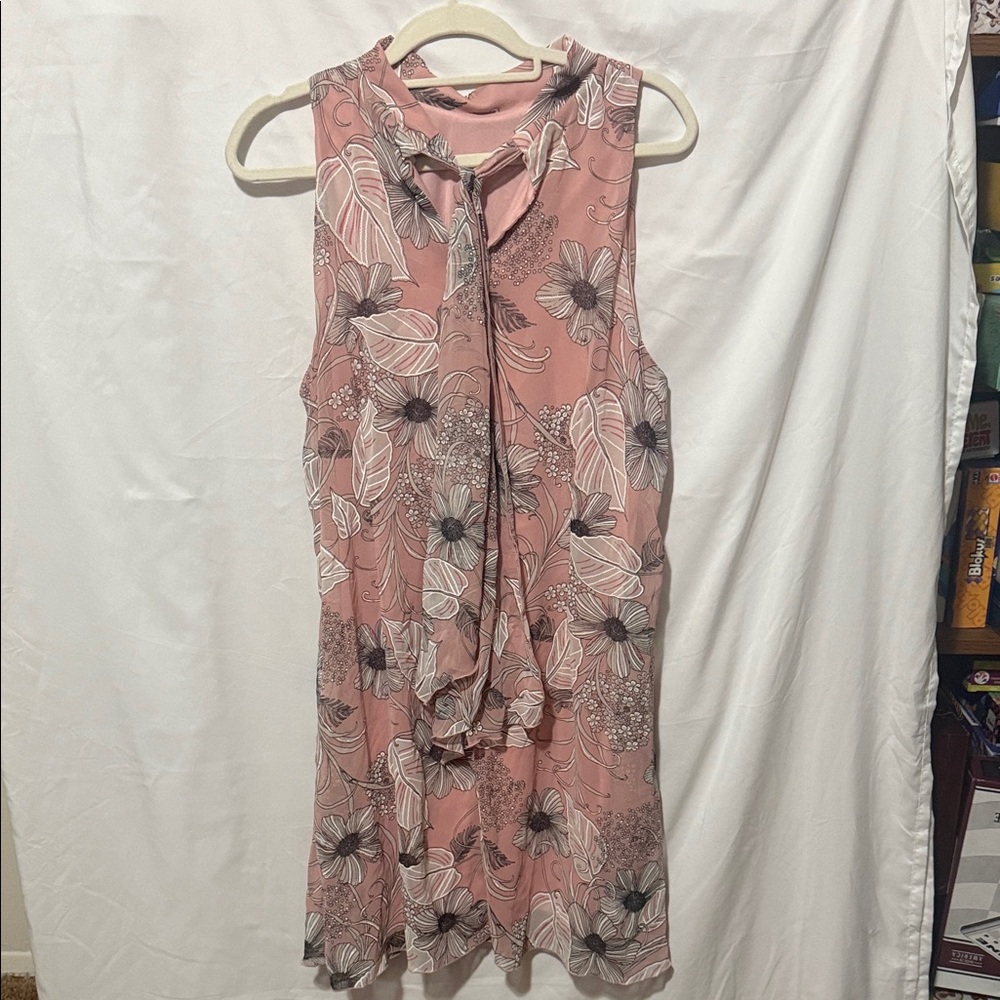 Robbie Bee Pink Floral Midi Dress - Picture 3 of 4